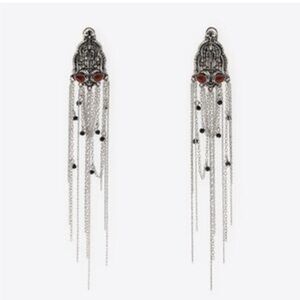 Zara NWT metal chain earrings 4548/057